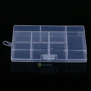 Clear Plastic 6Slot Jewelry Storage Box Case Craft Organizer Bead Holder Fixable