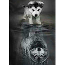 5D DIY Full Drill Diamond Painting Dog Cross Stitch Embroidery Mosaic Kit