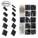 620PCS Dupont Connector Kit 2.54mm Jumper Cable Male Female Pin Head Housing