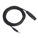 3.5mm (1/8 Inch) Stereo Male to XLR Female Cable, 10 Feet Black