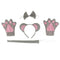 Girls Animal Costume Mouse Headband Tails Bow Tie Gloves Skirt Fancy Dress