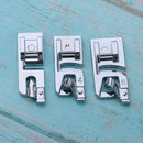 3pcs 3mm 4mm 6mm Narrow Rolled Hem Presser Foot for Home Sewing Machine