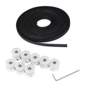 GT2 Timing Belt Pulley, 8Pcs 5mm 20 Teeth Timing Pulley Wheel and GT2 5 Met L1N2
