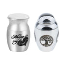 2pcs Always in my Heart/Life Of Tree Stainless Steel Funeral Cremation Urn