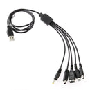 5 in 1 USB Game Charging Cable 1.2m for Nintend NEW 3DS XL NDSLite NDSI LL