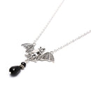 Fashion Simple Bat Crystal Pendant Chain Choker Necklace Collar Jewelry Gift  BX