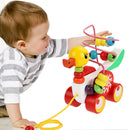 Toys For Children Educational Toys 0-3 Year Olds Duckling Trailer Round