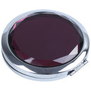 Travel Compact Pocket Crystal Folding Makeup Mirror,Purple G7J4