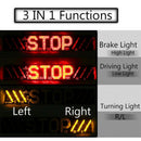 51 LED Motorcycle Rear Tail Stop Brake Turn Signal License Plate Light DRL L JR