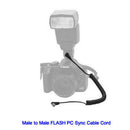 3.5mm PC Auxiliary Cable Spiral Connector Cable Cord For Canon 7D 5D II 1D