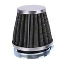 48mm 2 Layer Steel Net Filter Gauze Motorcycle Car Clamp-on Air Filter Cleaner