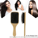 Wooden Handle Bristles Air Sac Massage Comb Paddle Healthy Cushion Brush