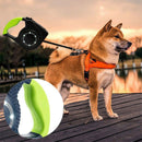 LED Lights Nylon Walking Pet Leash Retractable Dog Leash