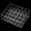 Clear Acrylic Lipstick Holder Organizer: 24 Spaces for Lipsticks,Lip Gloss and