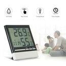 Household Digital Thermometer Hygrometer Temperature Humidity Meter Alarm C X7V1