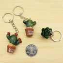 Mini Cactus Key Ring Keychain Keyring Women Bag Charm Pendant Key ChainP3c