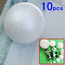 10pcs 70mm Modelling Craft Polystyrene Foam Ball Sphere fit DIY Xmas Tree Decor