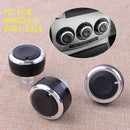 3x A/C Switch Knob Heater Climate Control Button Trim Fit for Mazda 2 Demio Neu