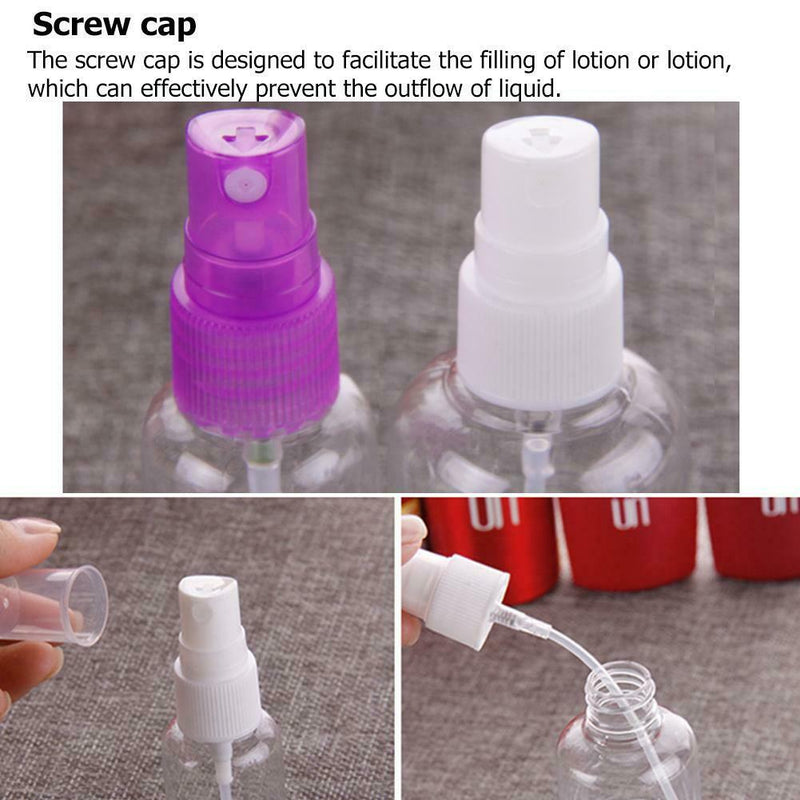 Clear Perfume Refillable Travel Lotion Liquid Spray Press Pump Bottle(100ml