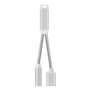 USB C to Earphone Headphone Audio Adapter 2 in 1 Type C Fast Charging + 3.5mm