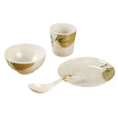 Household Restaurant Kitchen Dinner Set Dishes Spoon Cup Dinnerware White
