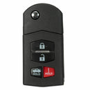 4 Button Remote Flip Key Fob Case Shell Blade For Mazda 3 5 6 RX-8 CX-7 CX-