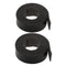 1.5cm In Width Pu Leather Trimming Strap Roll For Garment Black 2 Pieces