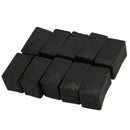 Rubber Square Furniture Desk Foot Cover Cap 20mmx40mm 10Pcs J7Z1