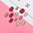 24pcs  French False Nails Art Acrylic Full Cover Tips Manicure Gl%!