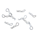 Metal Body Clip Cotter Pins R-Pin for   1/28 RC Car Models, Pack of 10