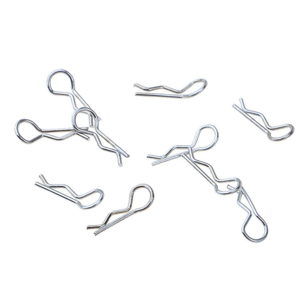Metal Body Clip Cotter Pins R-Pin for   1/28 RC Car Models, Pack of 10