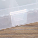 36 Grid Transparent Plastic Storage Box Adjustable Divider Cosmetic Manager