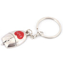 Metal Computer Keyboard Mouse Lovers Key Buckle Automobile Gifts Key PendantB Gw