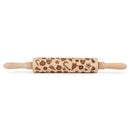 Christmas Embossing Rolling Pin Baking Cookies Dough Cake Engraved Roller