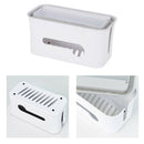 Cable Management Box Hide Conceal Power Strips Electrical Cords  White