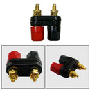 Dual Head Bind Post Amplifier Speaker Cable Terminal Plugs Socket Connector