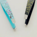 Professional eyebrow tweezers hair beauty slanted stainless steel tweezer JR