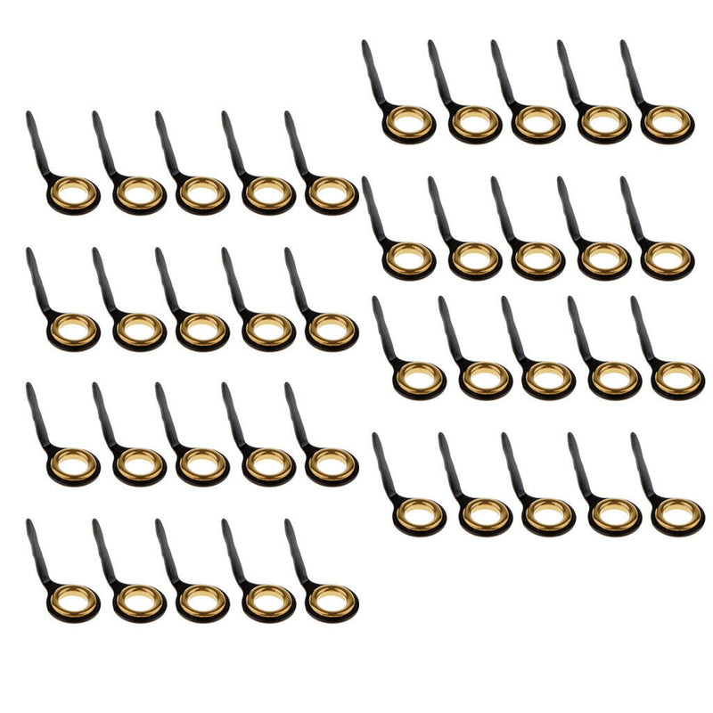 40pcs Stainless Steel Fishing Rod Guides Tips Top for Rod Building Repair