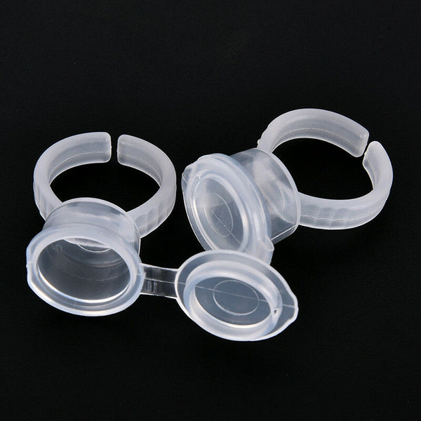 50X Pigment Tattoo Ink Cup Ring Holder Permanent Microblading Eyebrow Makeup FT