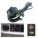 Car Suv Dash Audio Usb 3.5Mm Aux Headphone Male Mounting Adapter Panel Inpu
