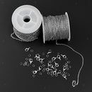 13yd Roll Scroll Stainless Steel Cable Chain for Necklace Bracelet Findings