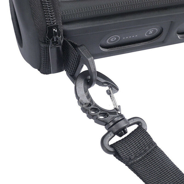 Black Outdoor Travel EVA Case Hollow Storage Bag For JBL Flip4 Wireless Speaker