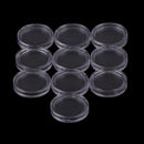 10Pcs 18mm plastic round applied clear cases coin storage capsules holderTO
