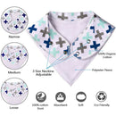 Set of 10 Baby Bandana Bibs Cotton Drool Bib Unisex F. Drooling Teething Feeding
