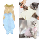 2 Pcs Suitical Recovery Suit for Dog - Blue/Yellow - Cotton Breathable