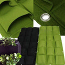 18 Pockets Plant Bag Wall Vertical Garden Hanging Pot Indoor Outdoor Green