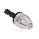 For 1/4" Keyless Drill Bit Chuck Hex Shank Adapter Converter 0.3mm-3mm Tools