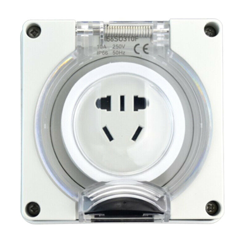 3 pin 10 Amp 10A Power Inlet - Weatherproof - IP66 for Motorhome RV 240V 3C