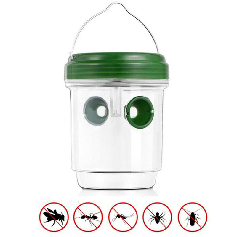 1 Pcs Wasp Trap Catcher Life Outdoor Solar Powered Trap With Ultraviolet LE
