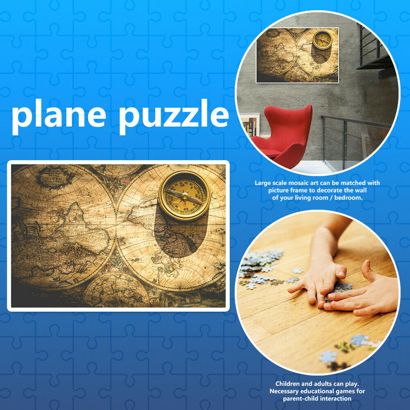 1000pcs DIY Paper Jigsaw Puzzle World Map Picture Toys for Reduce Stress